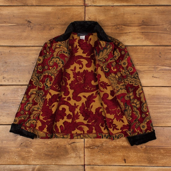 Vintage Carol Anderson Tapestry Jacket S 90s Baro… - image 7