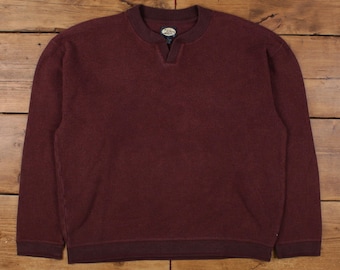 Vintage Tommy Bahama Jumper Sweater XL 90s V-Neck Red