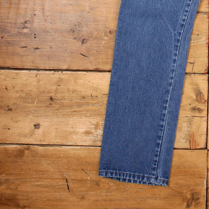 Vintage Wrangler Jeans 32x32 90s Blue 934den Straight Stonewash Western Denim image 8