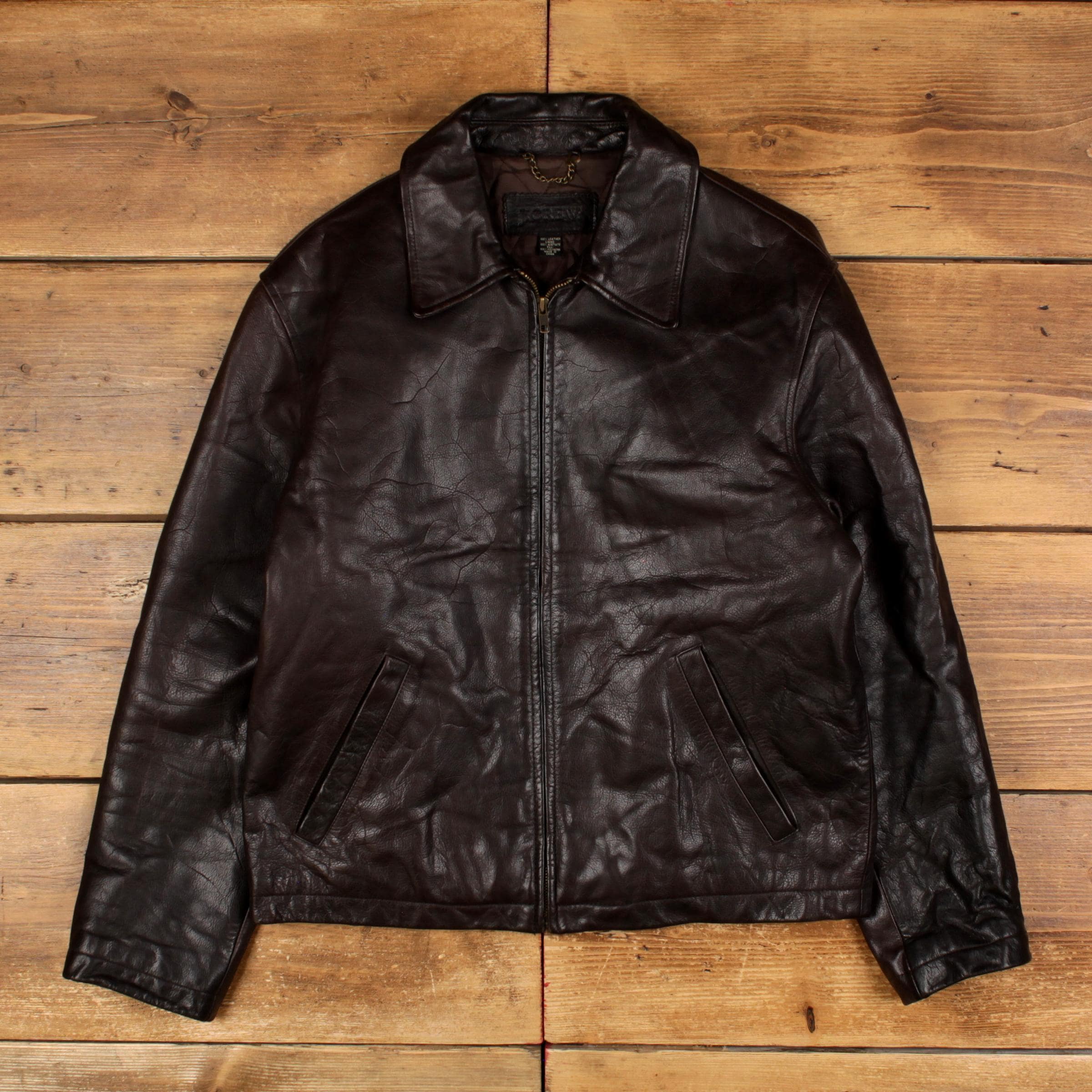J.crew Leather Jacket - Etsy