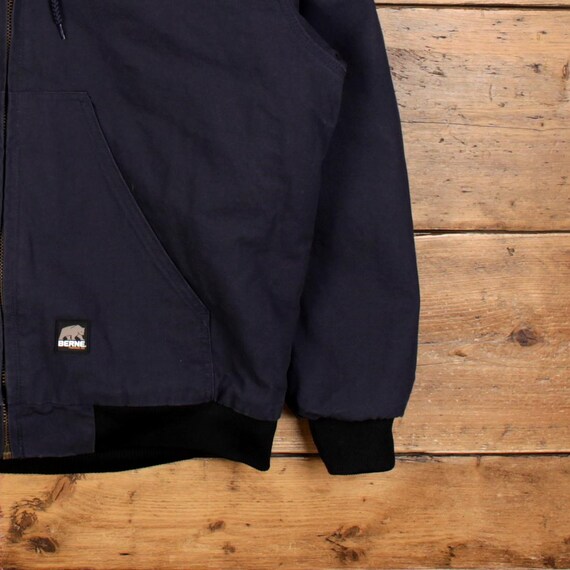 Vintage Berne Workwear Jacket XL Active Hooded Blue - Etsy