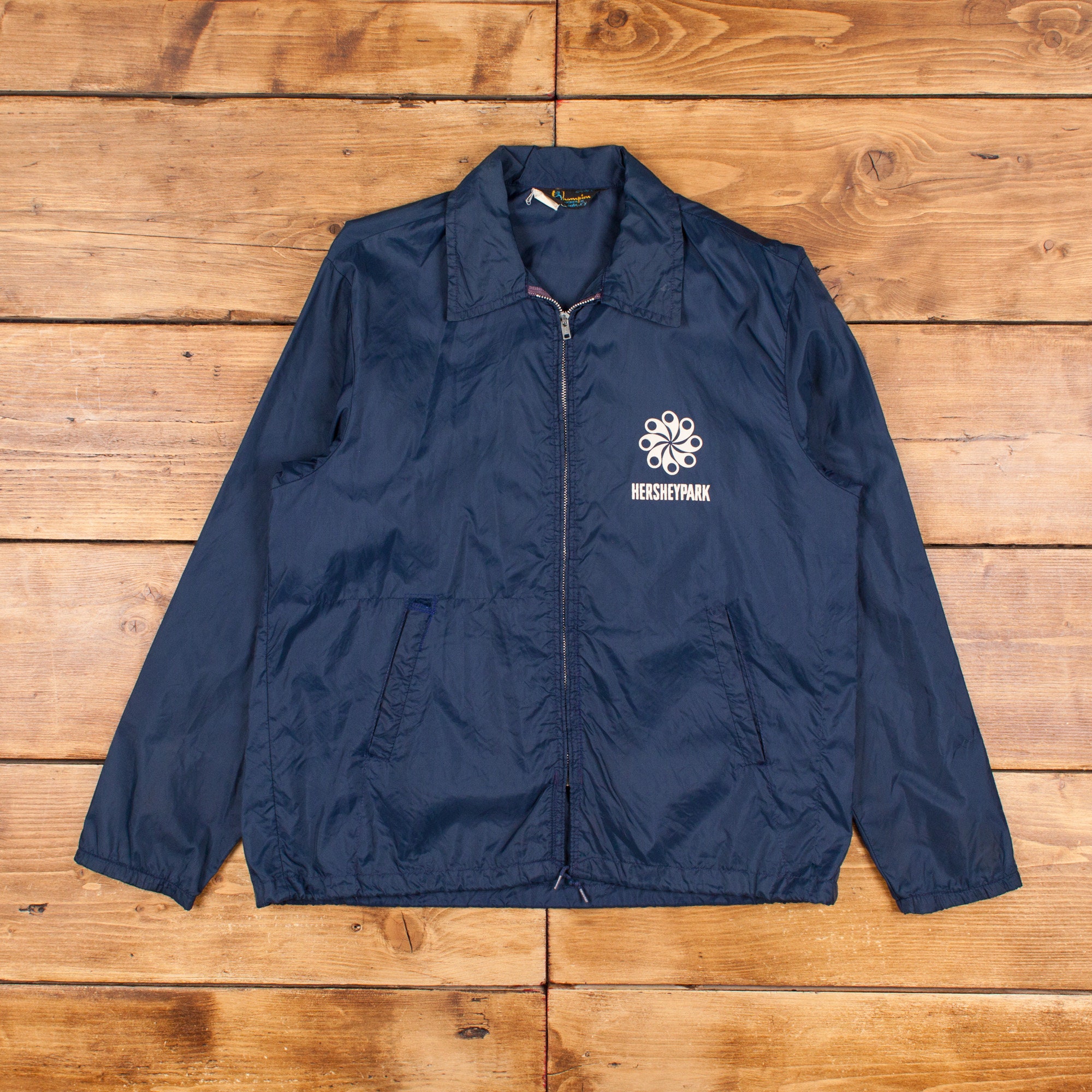 Vintage Champion Coach Jacket L 60s Talon Zipper Blue Zip Etsy Australia