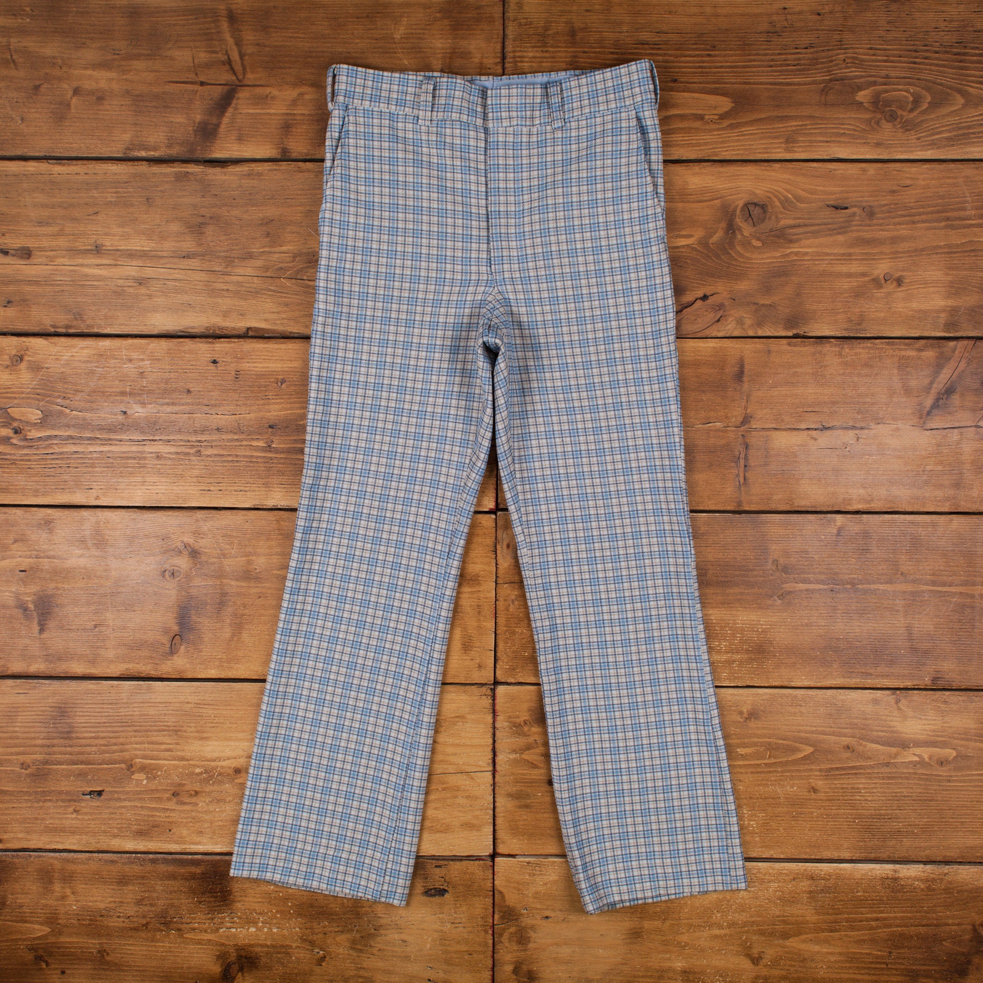 Vintage Trousers Pants Trousers 33x31 70s Talon Zipper Mens
