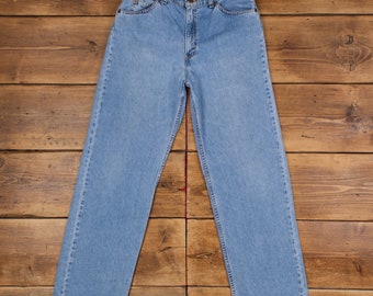 Jean Levis 15966 30 x 32 USA made 90s stonewash large bleu femme