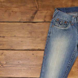 Vintage True Religion Jeans Pants Trousers 33x34 USA Made Stonewash Denim Y2K image 6