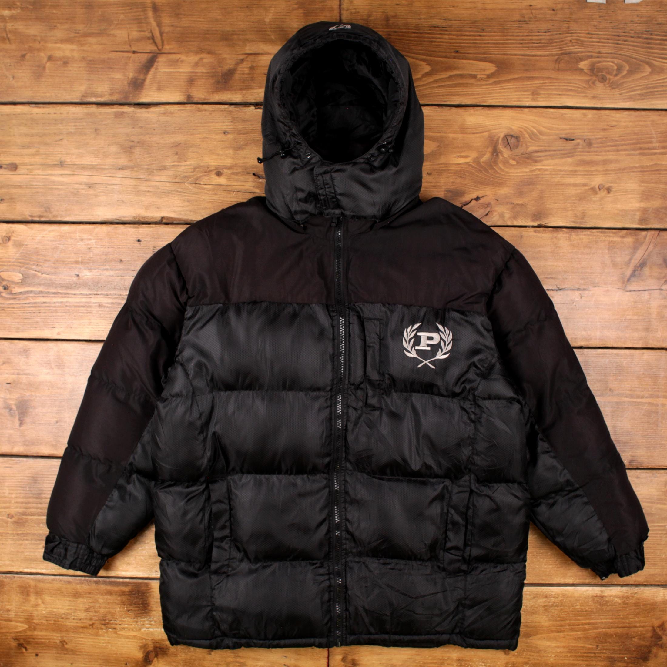 Vintage Phat Farm Puffer Jacket L Hip Hop Black - Etsy