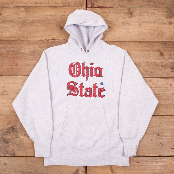 Mens Vintage 90s Champion Grey Reverse Weave Colle