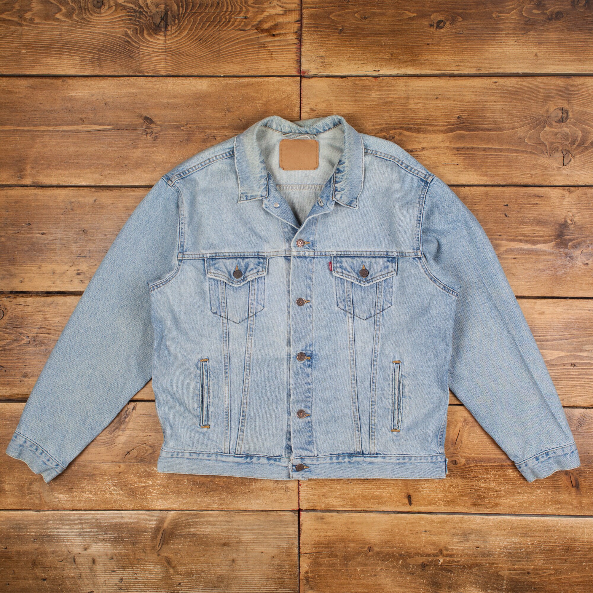 [LOW CLASSIC] / ☆ 24FW RAGLAN STONE WASHED JACKET / NAVY Vintage Levi's Denim Jacket XL Stonewash Trucker Jean Red
