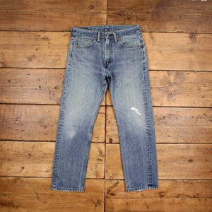Vintage Levis 505 Jeans 31 x 29 Stonewash Straight Blue Red Tab Denim