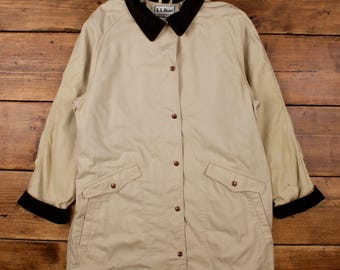 Vintage L.L.Bean Outdoor Jacket XL 90s Chore Field Barn Coat Womens