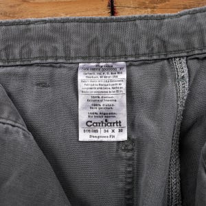 Vintage Carhartt Carpenter Pants Trousers 33x30 Dungaree Fit Unisex Straight image 5