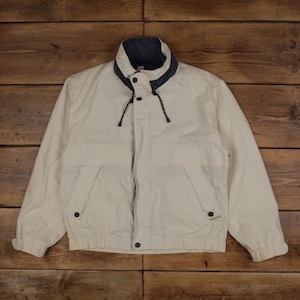 Vintage London Fog Windbreaker Jacket M Cream