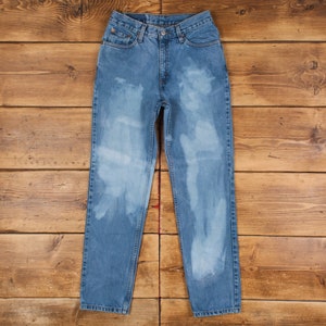 Vintage Levis 512 Jeans 28 x 31 Medium Wash Straight Blue Womens Red Tab Denim
