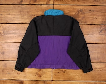 Vintage Ash Creek Trading Windbreaker Jacket L 90s Colour Block