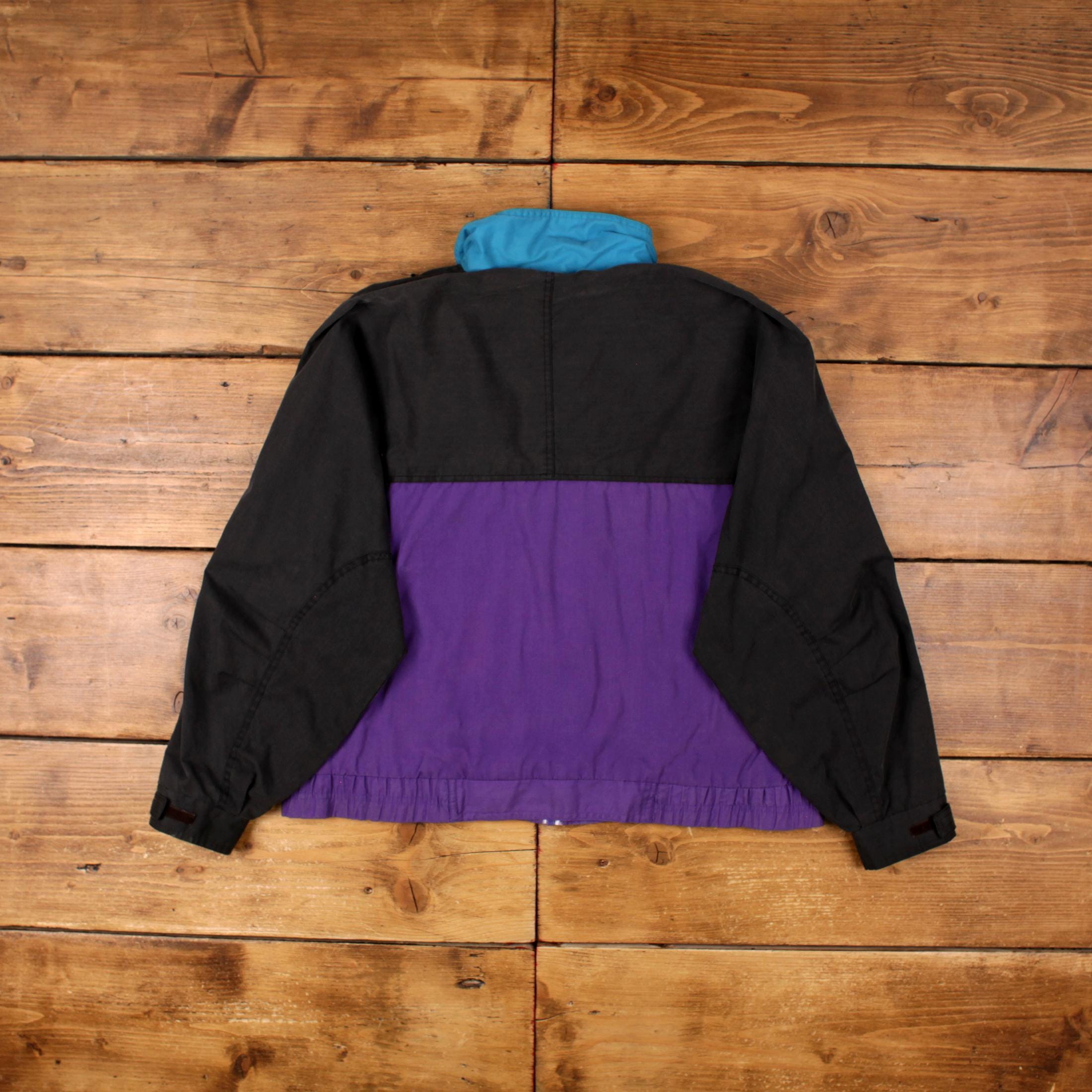 Vintage Ash Creek Trading Windbreaker Jacket L 90s Colour Block