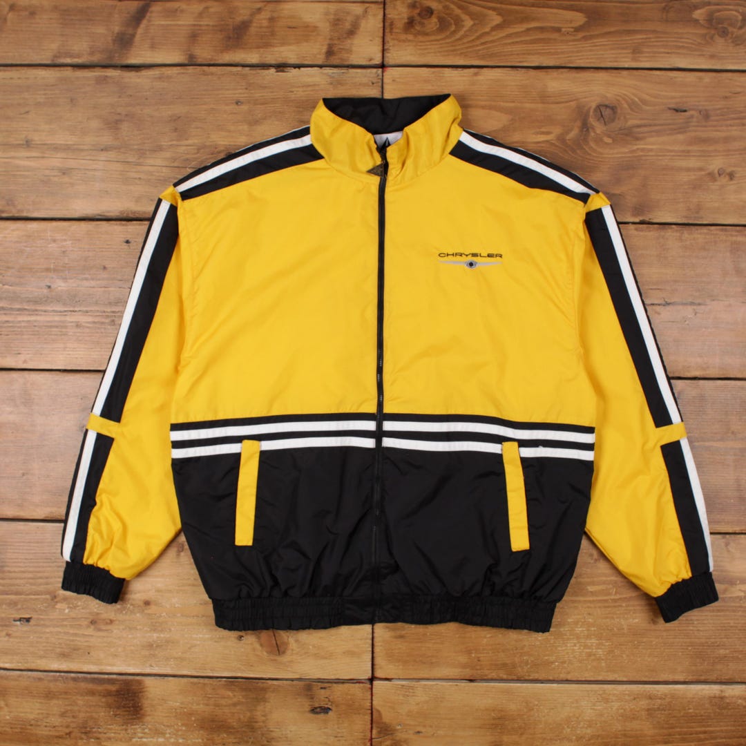 Vintage Speed Zone Windbreaker Jacket L Chrysler Yellow - Etsy
