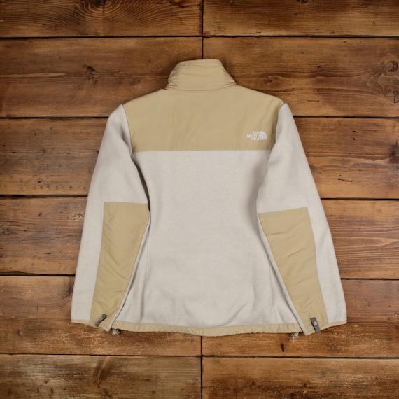 Vintage North Face Outdoor Jacket L Denali Fleece Cream Womens