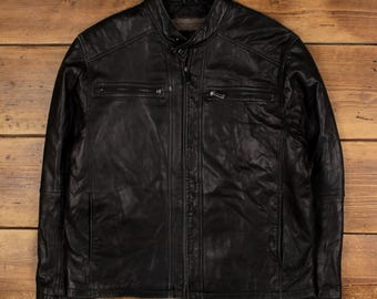 Marc New York, Andrew Marc Men's Leather Jacket - Medium With