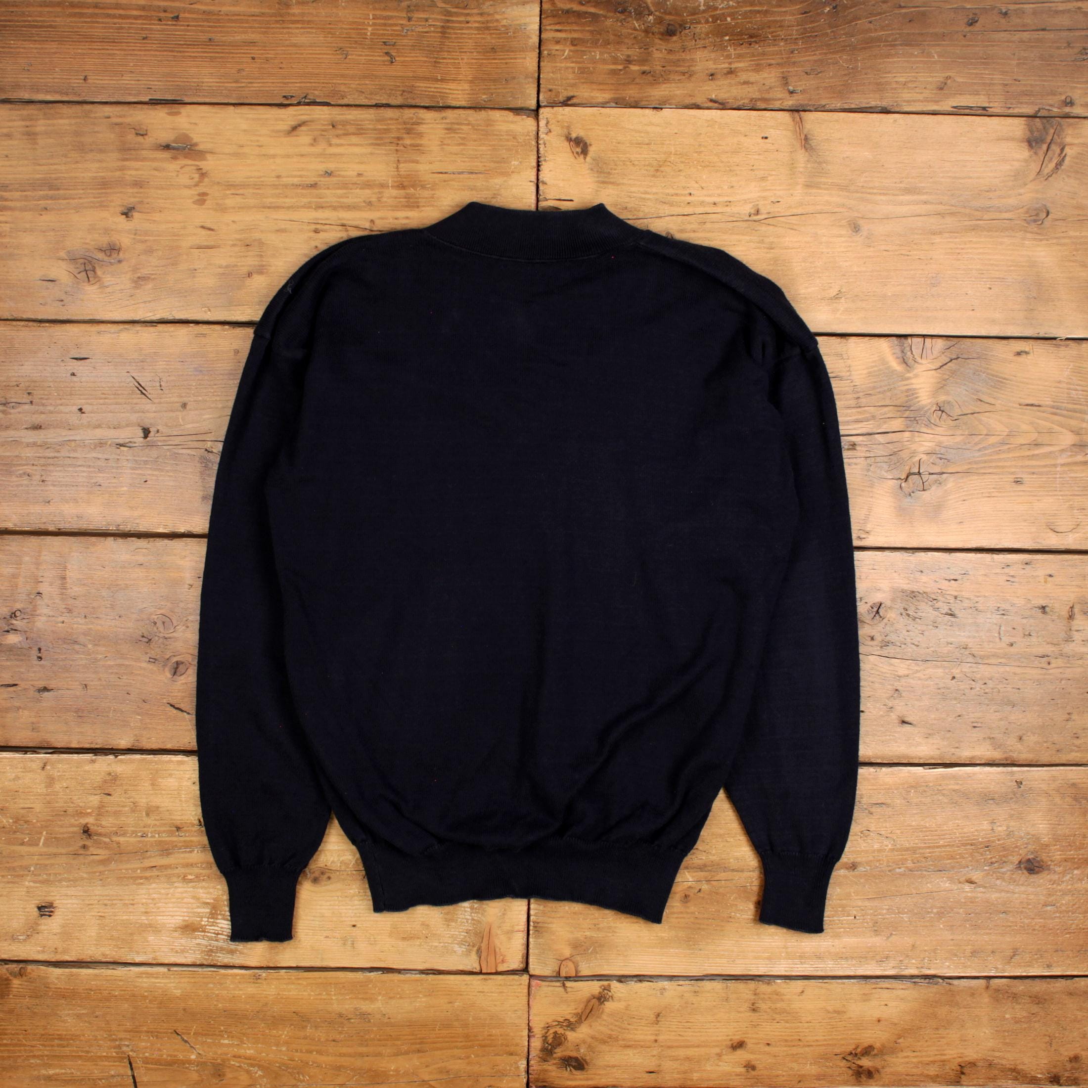 Vintage Care Isle Kniters Jumper Sweater XL 90s Logo USA Made V