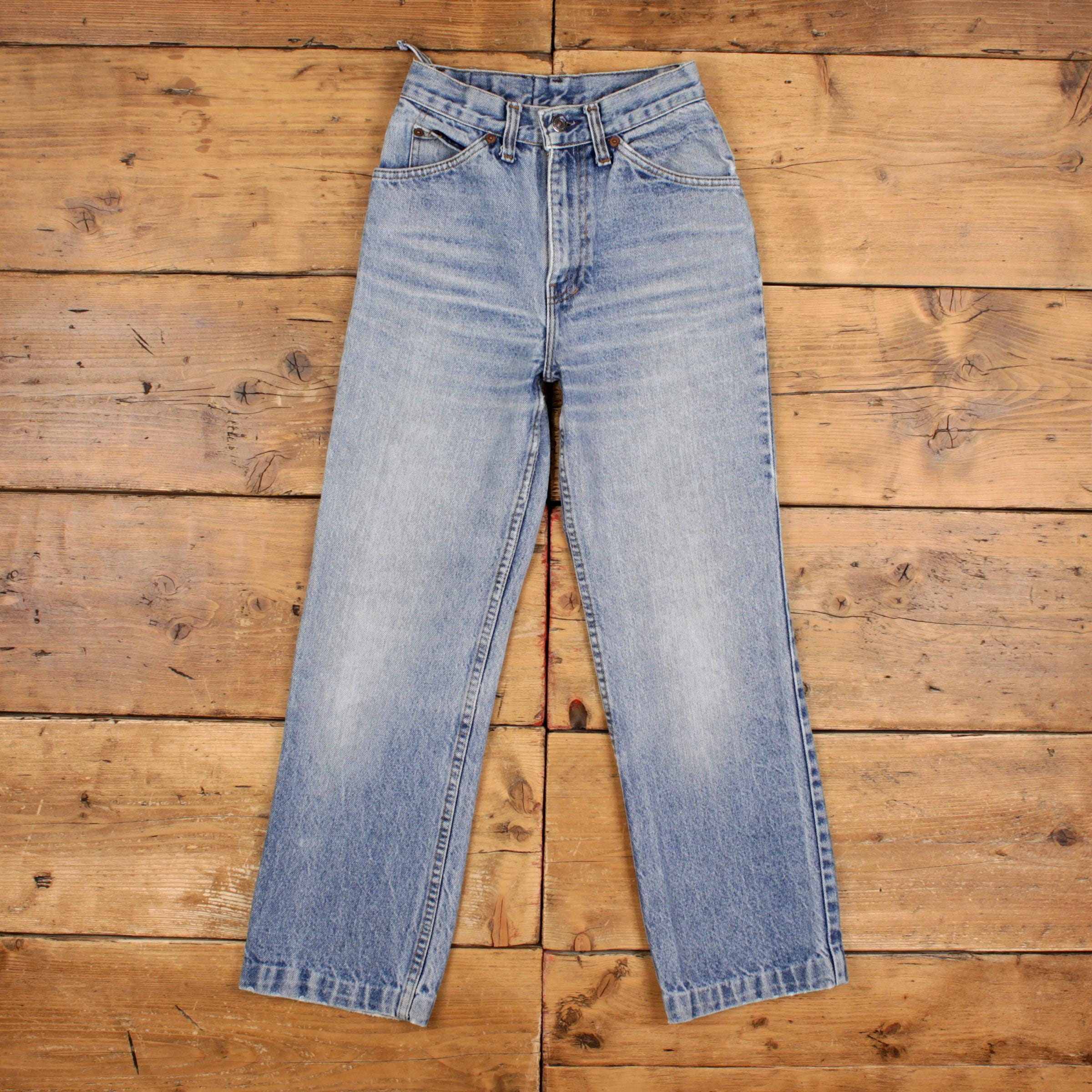 Vintage Levis California Straights Jeans 24 X 26 Talon Zipper 80s