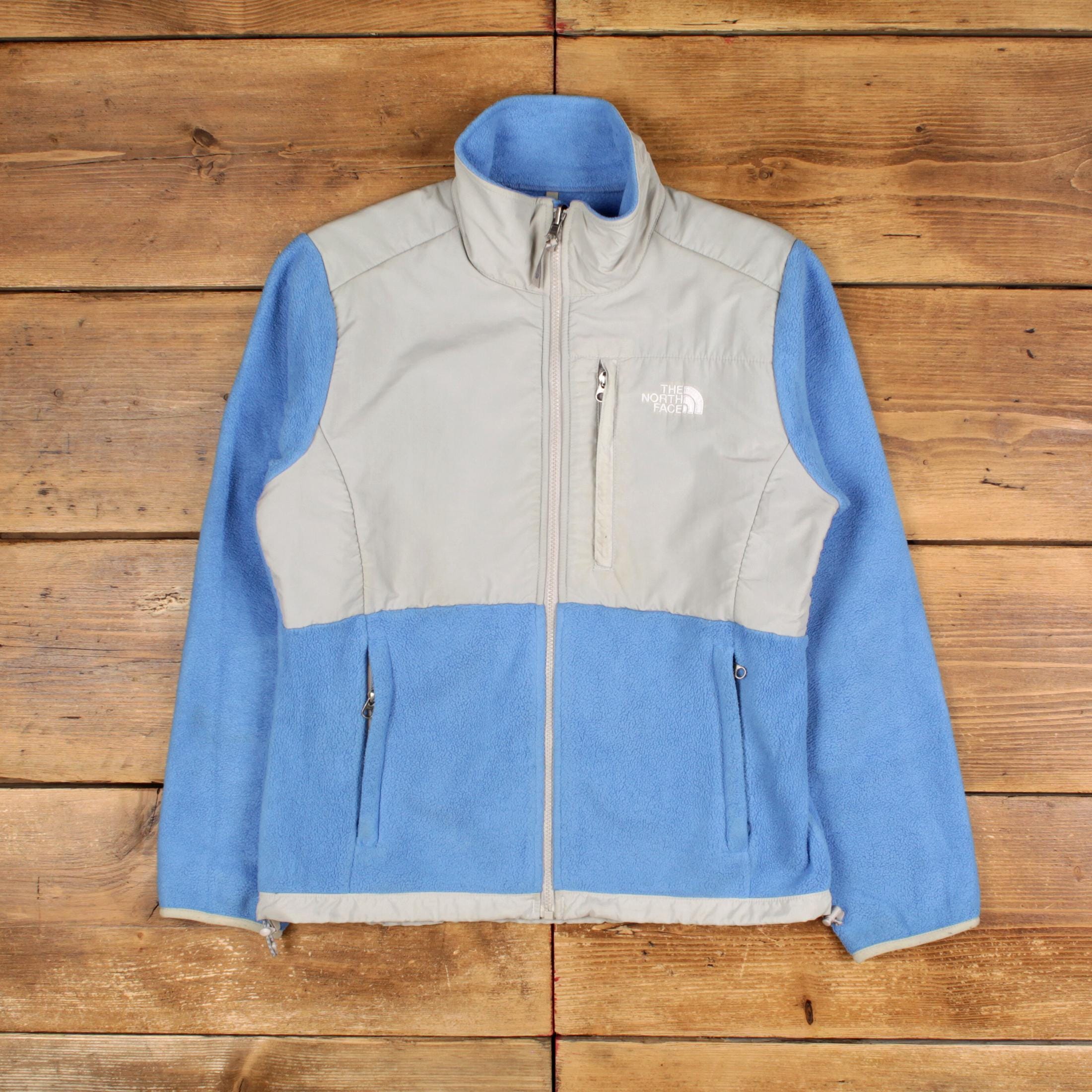 Vintage North Face Outdoor Jacket M Denali Fleece Blue Womens