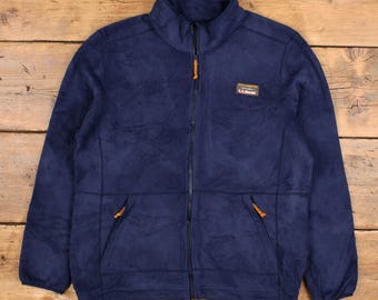 Vintage L.L. Bean Fleece Jacket Outdoor Edition Navajo Tribe Style