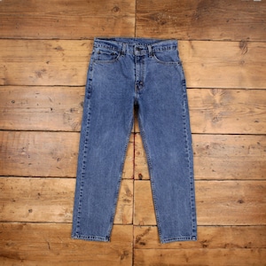 Vintage Levis 505 Jeans 32 x 27 Stonewash Straight Blue Red Tab Denim