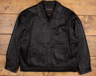 ジャケット・アウター 90s 00s ST JOHN'S BAY Leather Jacket Vintage 90's St. John's Bay Men's Black Leather Coat Jacket XLT | eBay