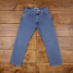 Vintage Levis 505 Jeans 32 x 29 Stonewash Straight Blue Red Tab Denim