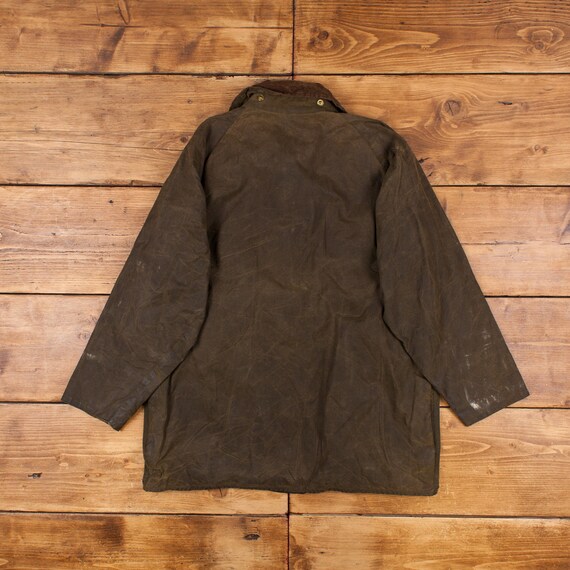 Vintage Barbour Beaufort Jacke C40 M 90er Jahre Wachs Baumwolle Jagd Feldmantel Etsy