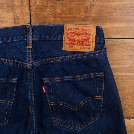 Vintage Levis 501 Jeans 30 X 32 Dark Wash Straight Blue Red - Etsy New  Zealand