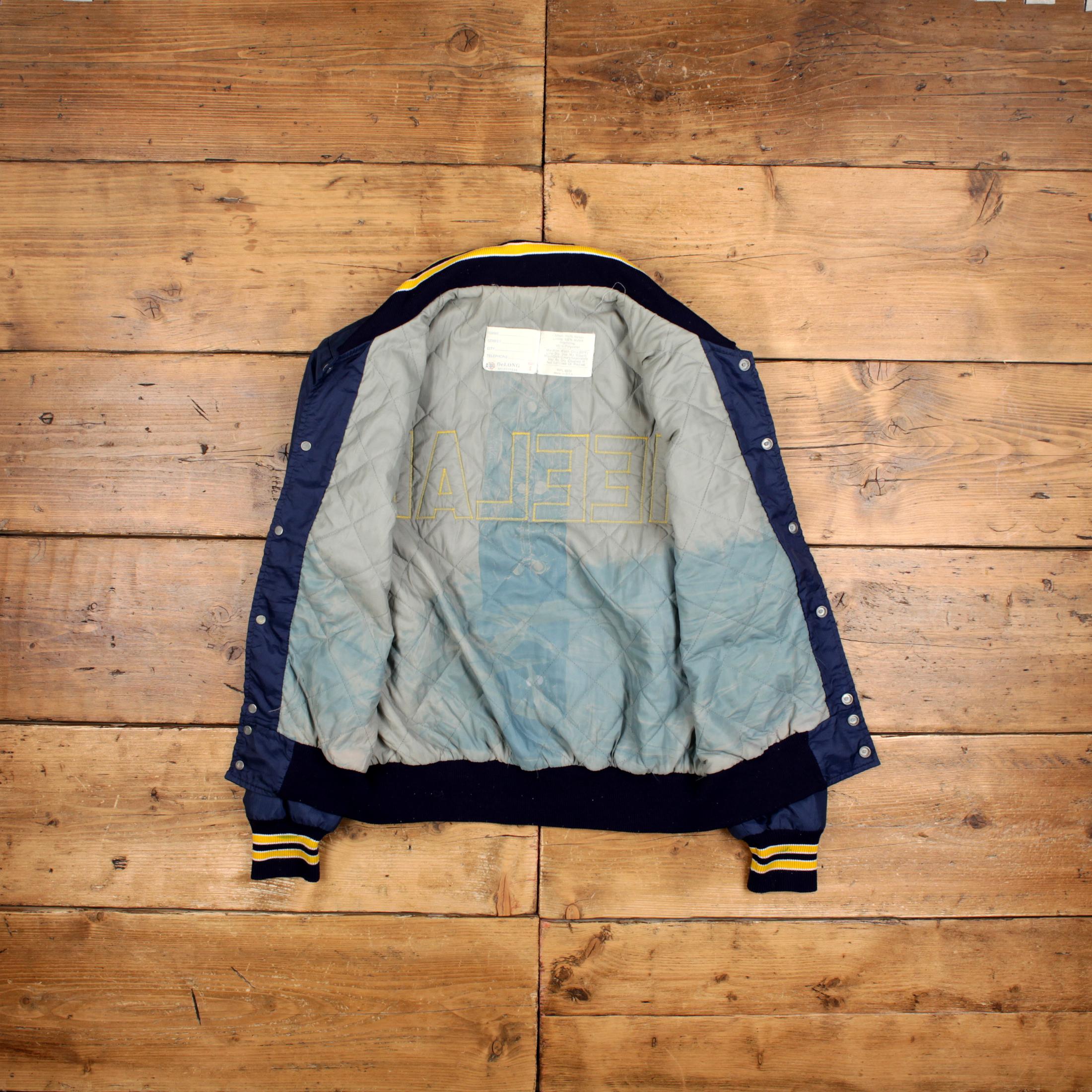 ヴィンテージ デロング バーシティ ジャケット S 80 年代 ボンバー USA