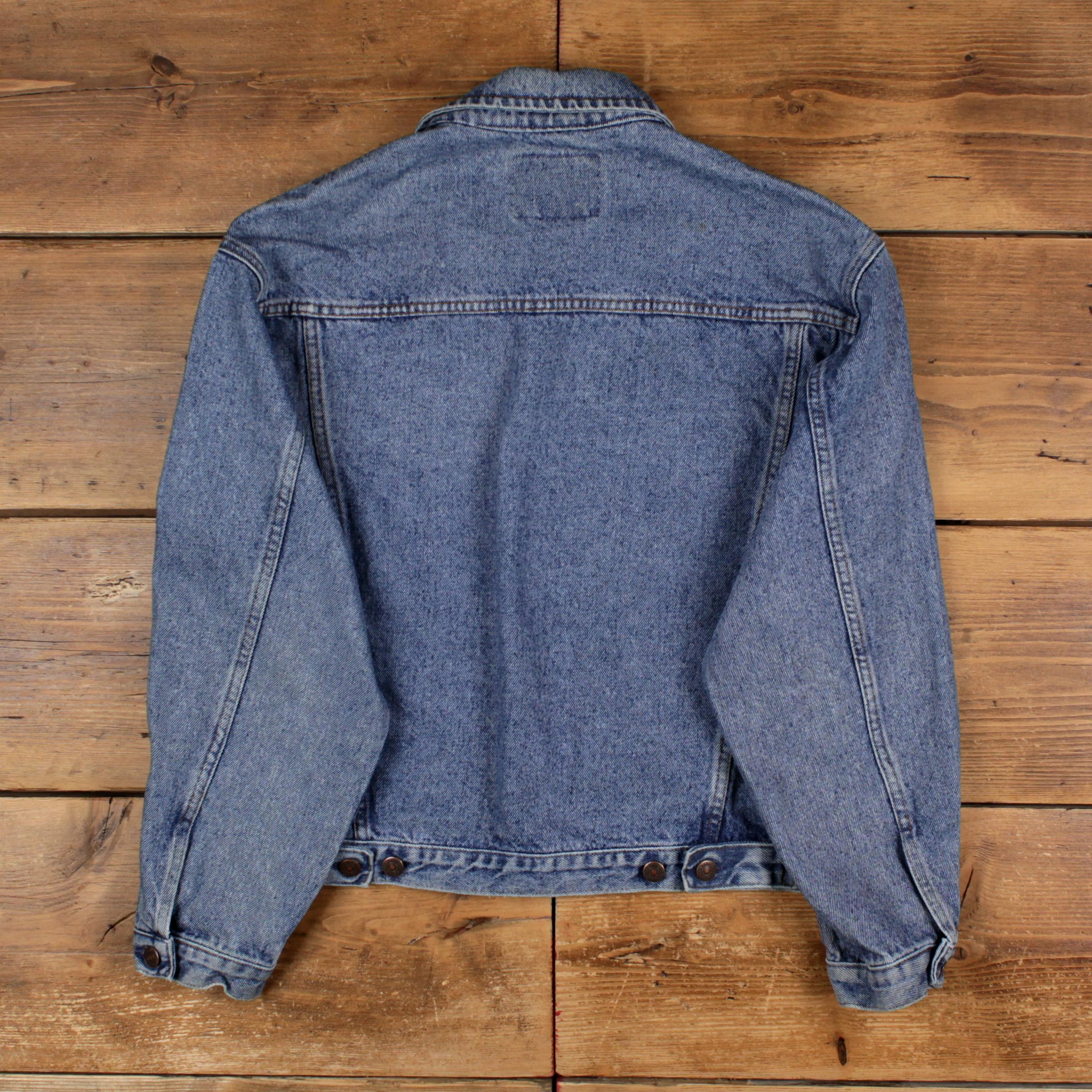 Vintage GAP Denim Jacket M Mens 00s Blue Trucker Button Front 