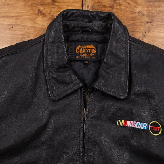 Vintage Canyon Outback Leather Jacket XL NASCAR R… - image 5
