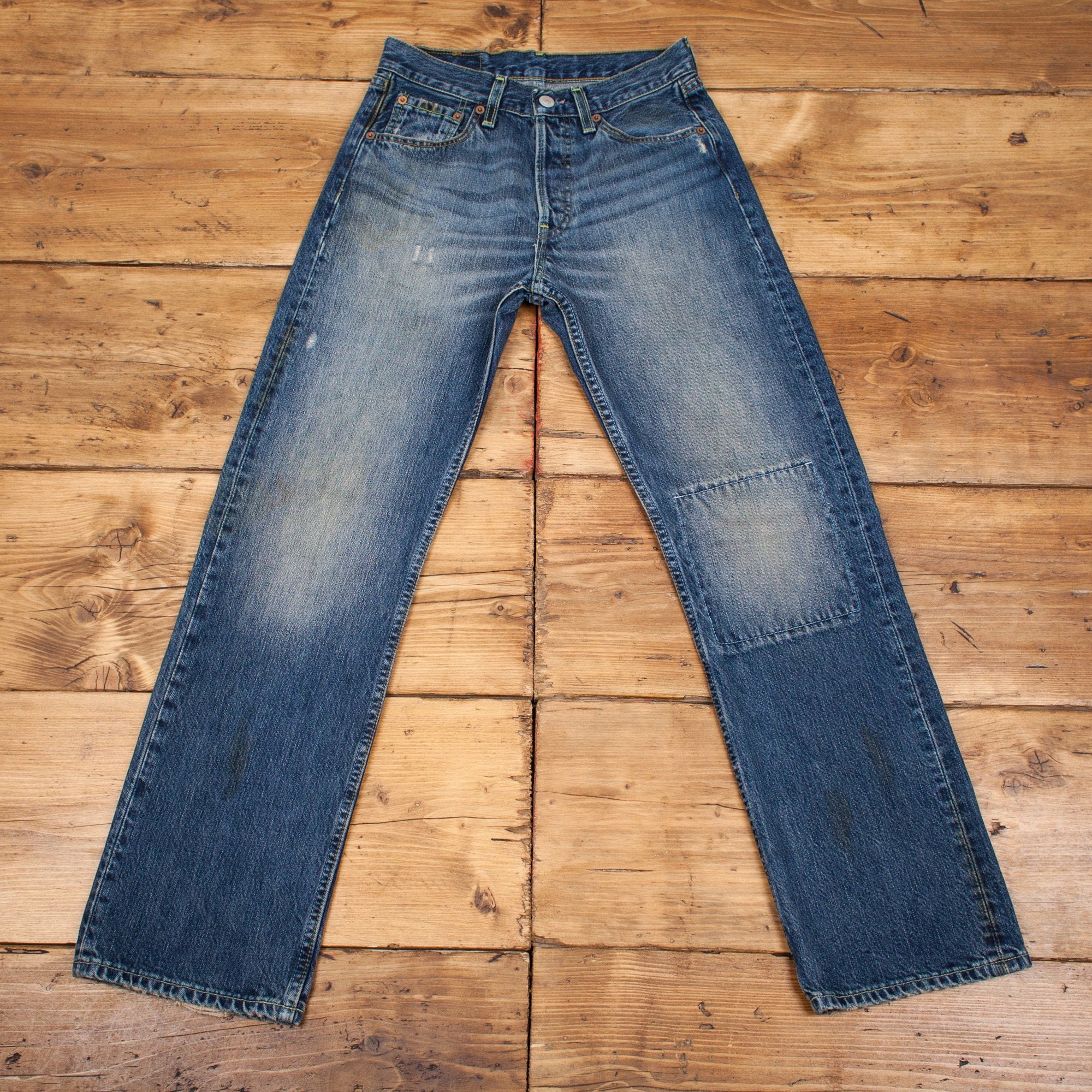 Vintage Levis 501 Jeans 26 X 29 Faded Blue Straight Leg Denim - Etsy
