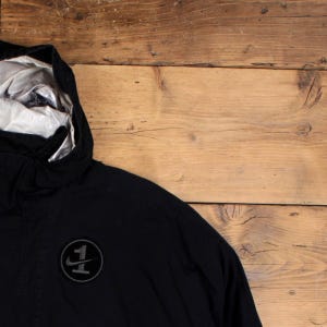 Nike Air Force 1 Air Force 1 XL-jas heren 00s zwarte pullover anorak gevoerd met capuchon afbeelding 7