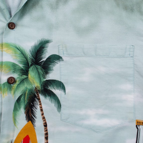 Vintage Ky's Hawaiian Shirt Button XL USA Made 90… - image 6