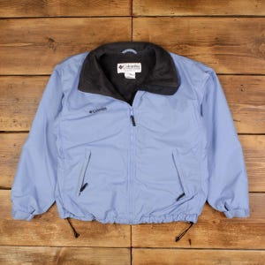 Vintage Columbia Outdoor Jacket XL Bomber Blue Womens
