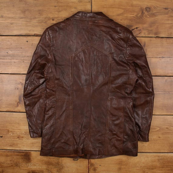 Vintage Grais Leather Jacket L 80s Angel Skin Cabretta Leather