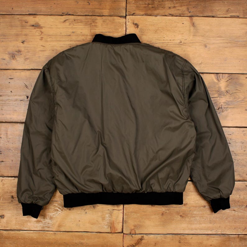 Browning Bomber Jacket L Mens Green Reversible Real Tree Camo Olive image 4