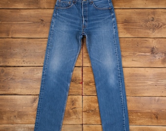 Vintage Levis 501 Jeans 31 x 34 Stonewash Straight Blue Red Tab Denim