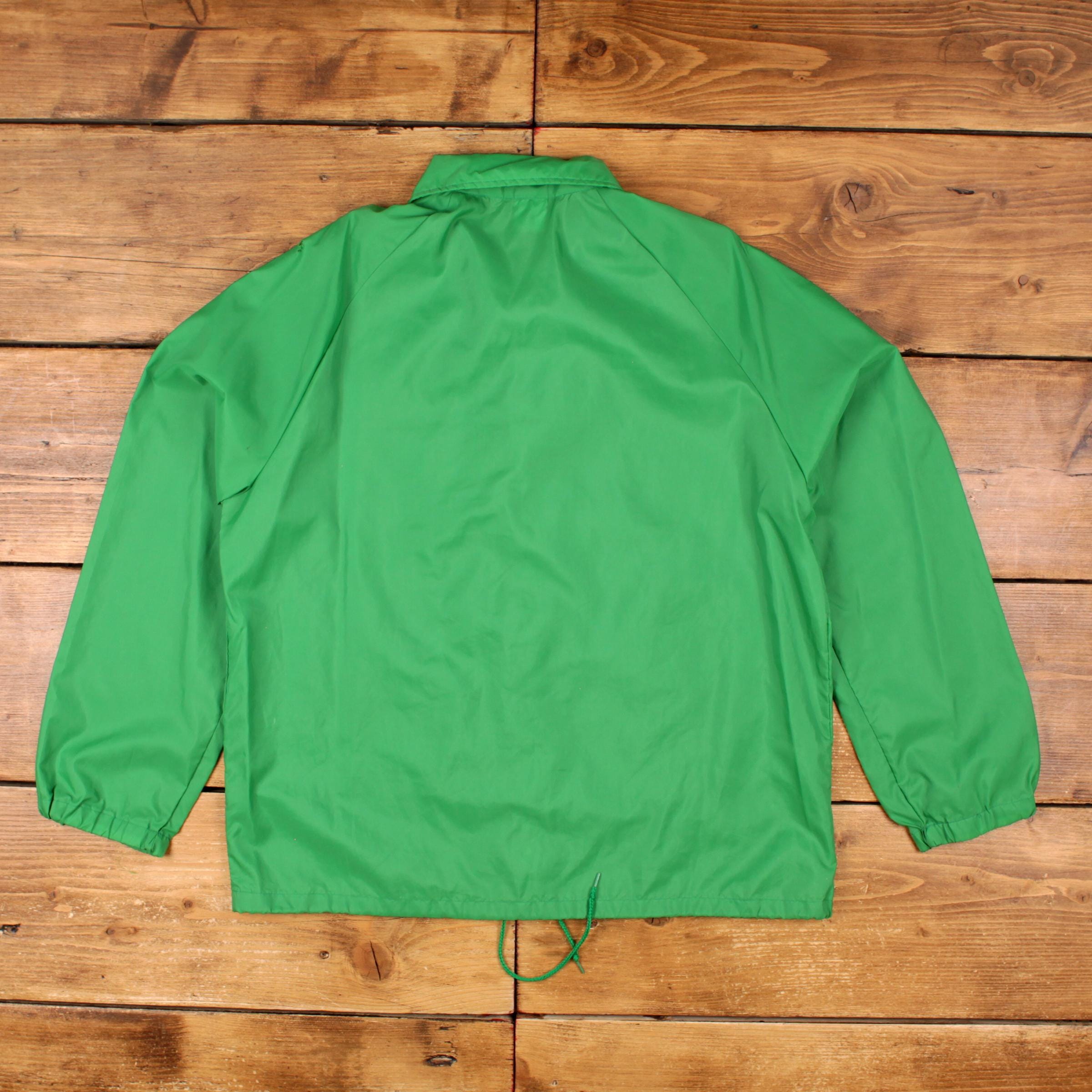 Vintage Coach Jacket L 80s Windbreaker USA Made Green - Etsy