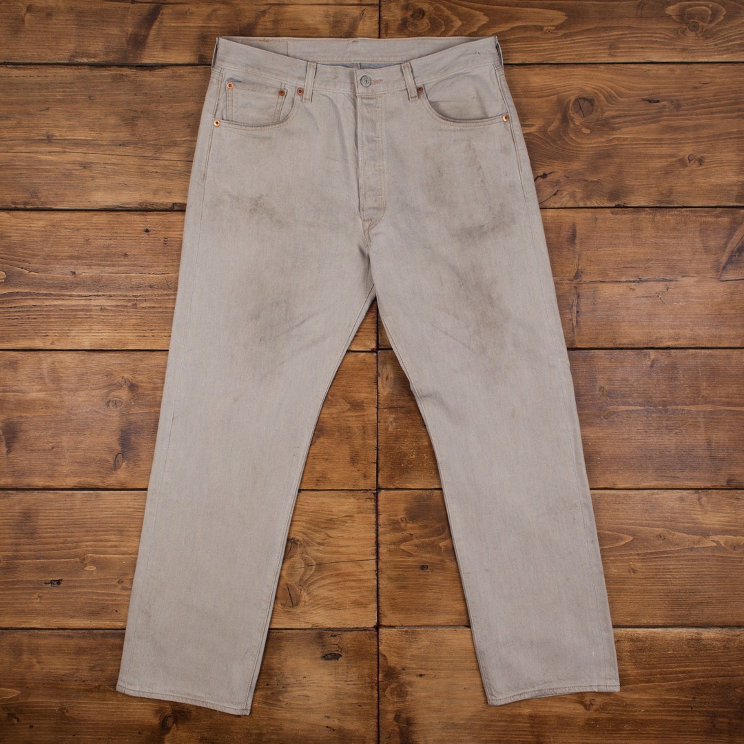 Buy Vintage Levis 501 Jeans 35 X 30 Straight Leg Red Tab Faded