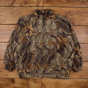 Vintage Realtree Outdoor Jacket 2XL Bomber Camouflage Brown
