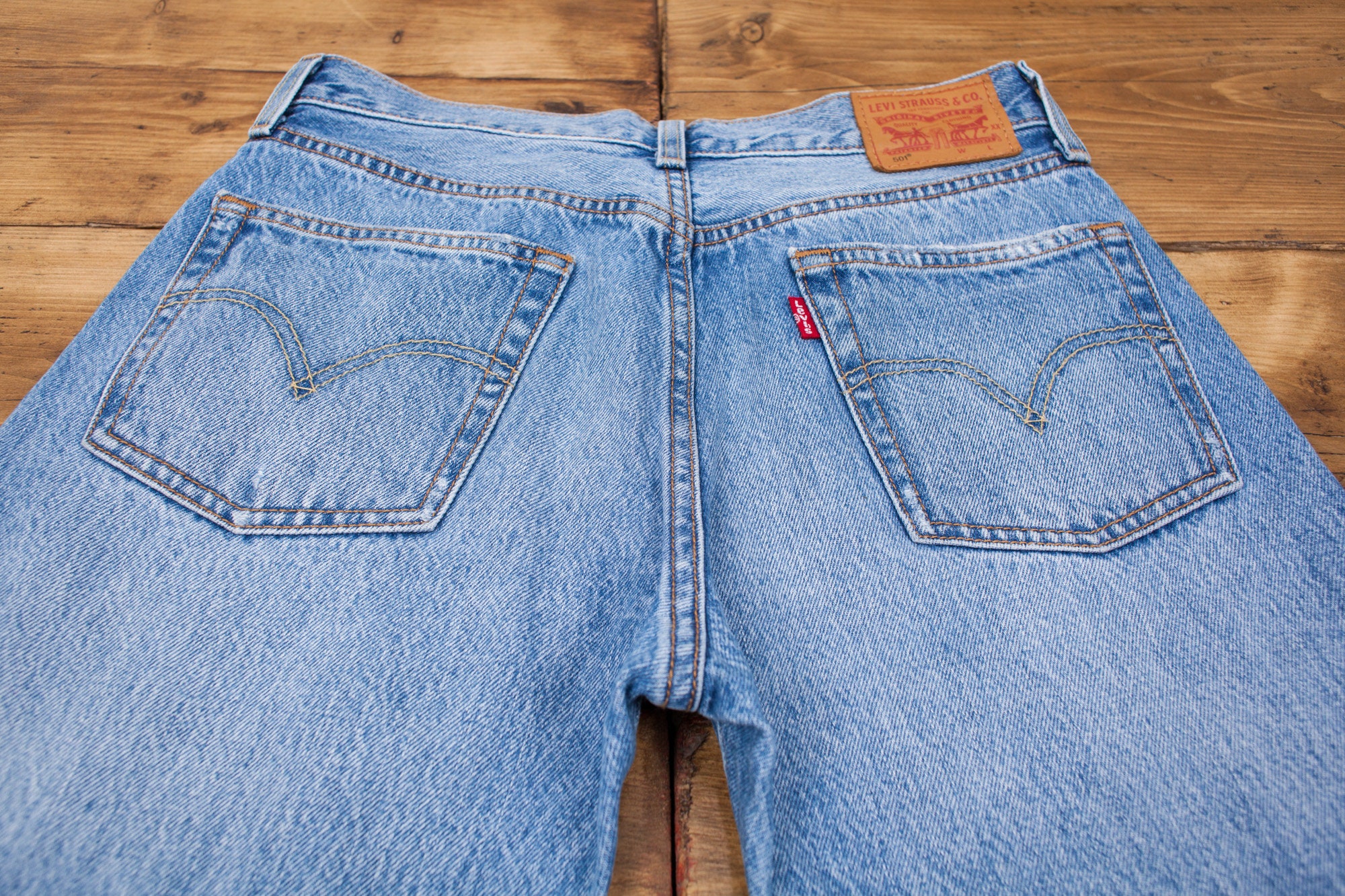 Vintage Levis Levi 501 Stonewash Blue Distressed Raw Denim | Etsy