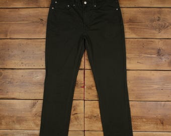 Levis 514 Jeans 36x32 Green Regular Straight Cotton Blend Straight Fit Casual
