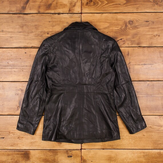 Vintage Relativity Leather Jacket S 90s Black Womens Etsy
