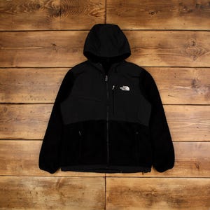 Vintage North Face Outdoor Jacket L Denali Fleece Black Womens