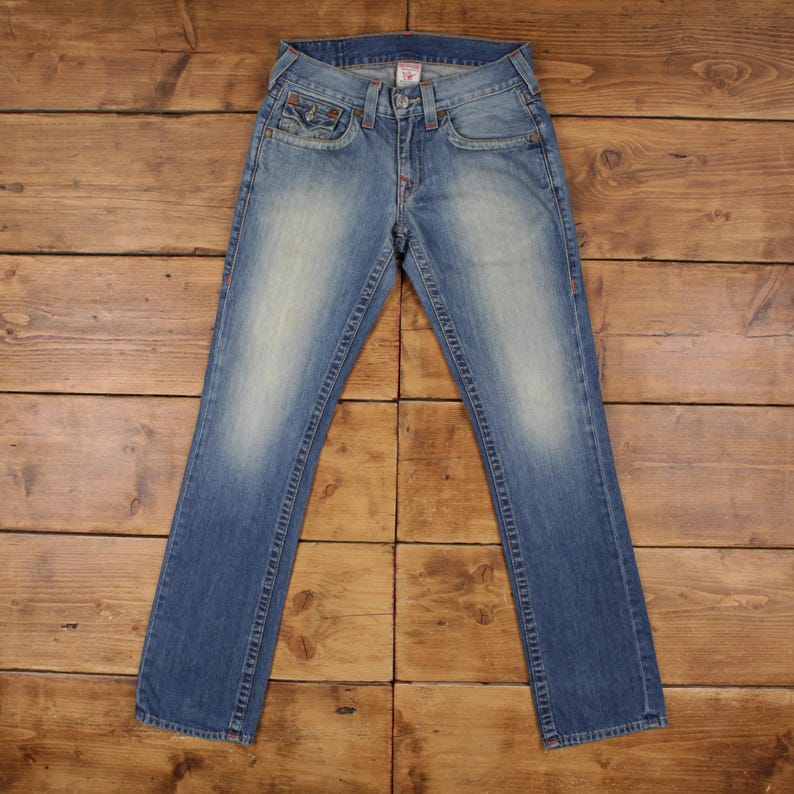 Vintage True Religion Jeans Pants Trousers 33x34 USA Made Stonewash Denim Y2K image 1