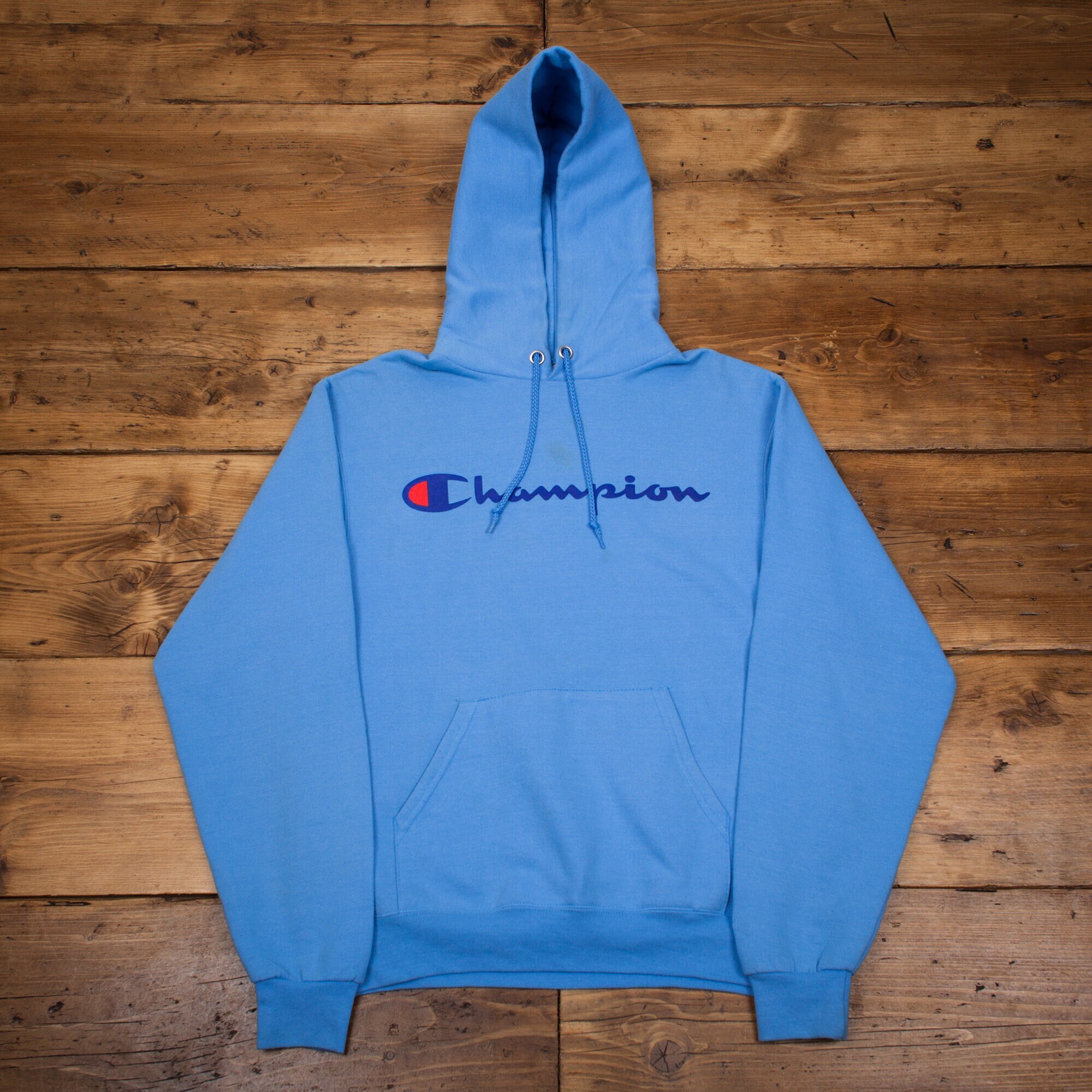 Mens Vintage Champion Blue Spell Out Logo Pullover Hoodie Sweatshirt S  R25373 - Etsy Sweden